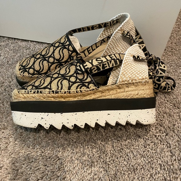 Stella McCartney Raia monogram Platform Espadrille - Picture 1 of 6